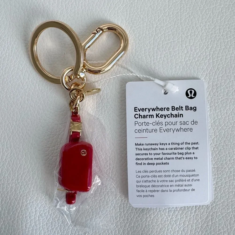 Everywhere Belt Bag Key Charm Lululemon Red